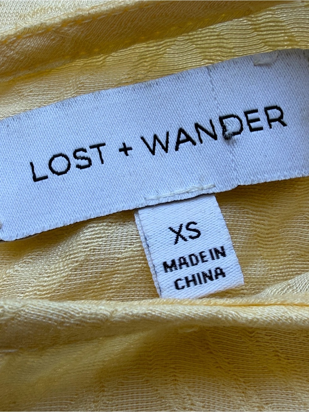 Lost + Wander Yellow Romper XS Ruffle Sleeve Lightweight Boho Summer - Picture 5 of 6
